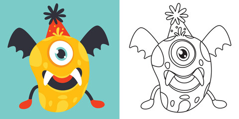 Line Art Drawing For Kids Coloring Page