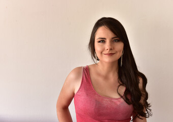 Obraz premium Beautiful woman with beauty salon make-up.