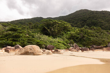 beach in the mountains