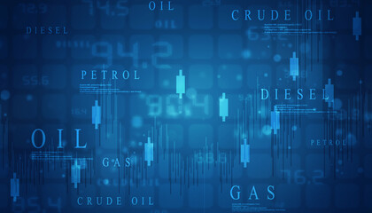 2d rendering Stock market online business concept. business Graph 
