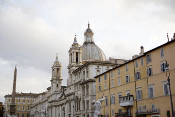 Fototapeta na wymiar Kirche Sant'Agnese in Agone in Rom
