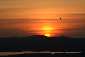 Tramonto sulle isole dell'Arcipelago di La Maddalena
