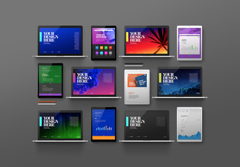 Laptop Mockup - Tablet, Pro, Set