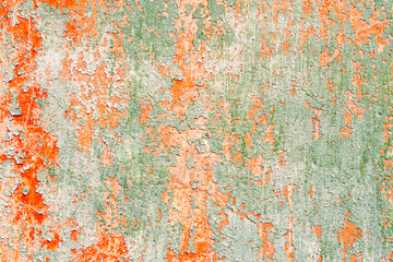 Texture of a concrete wall with cracks and scratches which can be used as a background