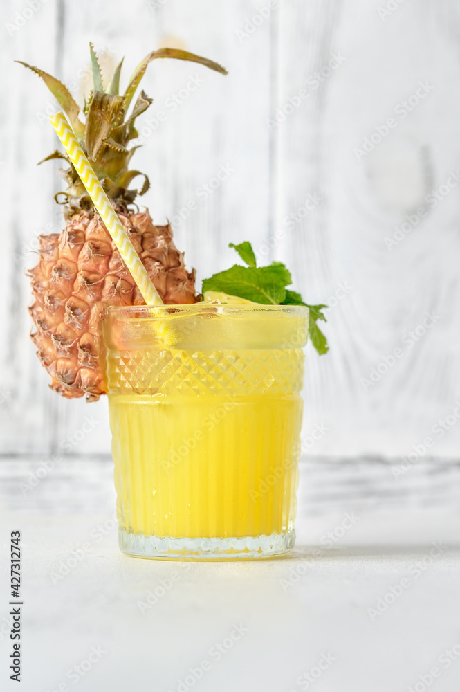 Sticker pineapple cocktail