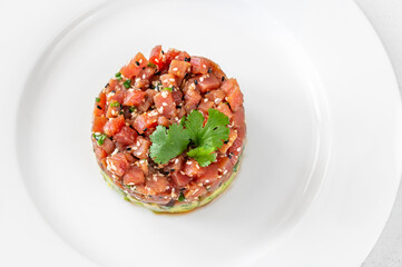 Tuna Tartare with sesame seeds