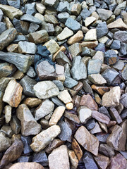 Colorful wet stones