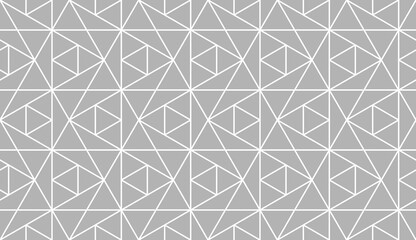 Abstract geometric pattern. A seamless vector background. White and gray ornament. Graphic modern pattern. Simple lattice graphic design.