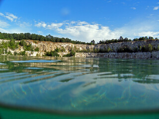 Obraz premium Zakrzowek - artificial lake in Cracow, Poland
