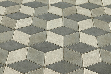 Tile in the form of a mosaic for the background