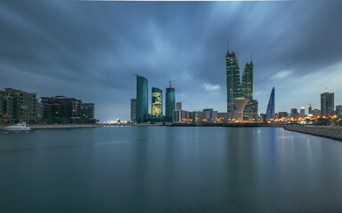 Fototapeta na wymiar night view of the city, Manama