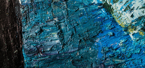 High resolution oil painting detail