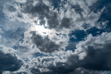 Sonne und Wolken Wolkengebilde