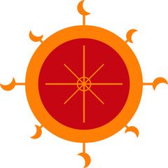 illustration of compass