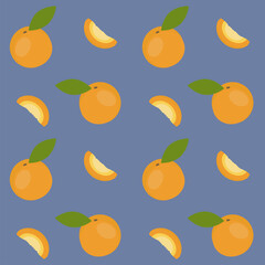 Peach illustrations pattern with halved fresh fruits. Seamless background with apricot. Decorative graphic element with fresh fruit slice