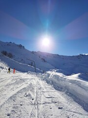 ski resort in the mountains