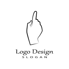 Vector Cartoon Hand Sign. Comics Clip art