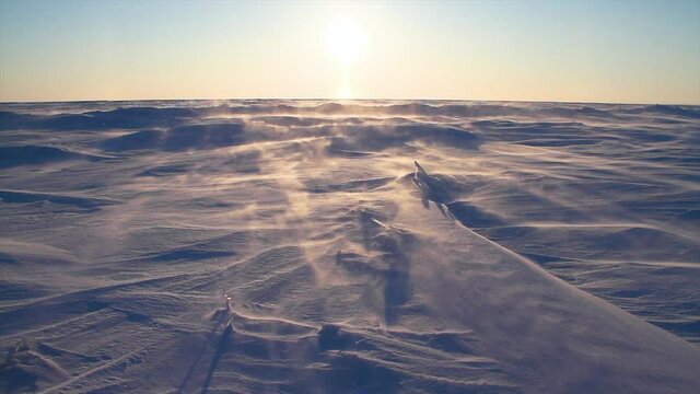 Arctic Storm, Arctic Blizzard, Snow Drift, High Wind, white storm. Arctic Blizzard. Arctic storm. Polar winter. Snow Storm. Hard Winter. Blowing Wind. Powder Snow Particles. Extreme Temperature