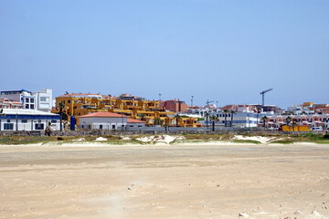 scenery landscape of seaside in spanish city Tarifa