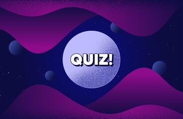Quiz symbol. Abstract background with dotwork shapes. Answer question sign. Examination test. Dotted offer message banner. Abstract space background. Design with dots. Vector