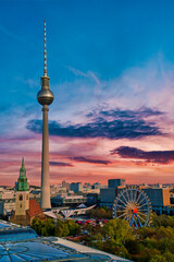 Sunset in Berlin, Germany
