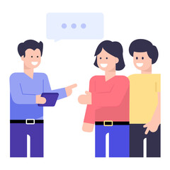 
Business negotiation flat vector design, easy to use and editable 

