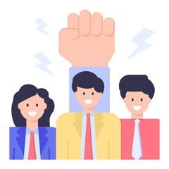 
Employee turnover flat icon download

