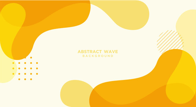 Abstract orange wave background banner