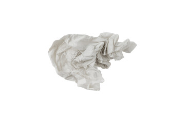 Tissue paper isolated on white background. 