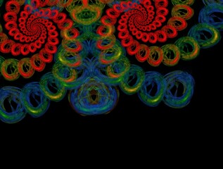 Imaginatory fractal background generated Image