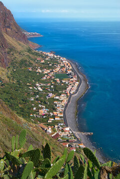 Paul Do Mar, Madeira Island Village, Known As A Surfing Spot And Fishing Area