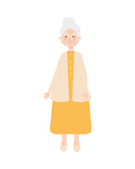 old woman standing