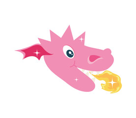 pink dragon face