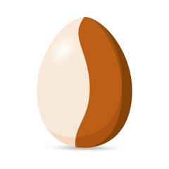 Isolated colorful decorated easter egg. Easter season. Spring time - Vector