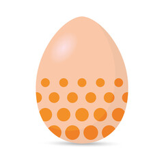 Isolated colorful decorated easter egg. Easter season. Spring time - Vector