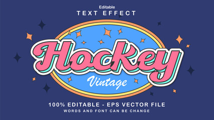 Cute retro and vintage text effect style