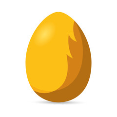 Isolated colorful decorated easter egg. Easter season. Spring time - Vector