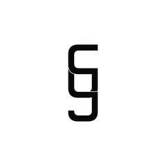 cuj letter original monogram logo design