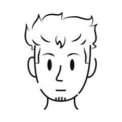 Fototapeta premium young man face