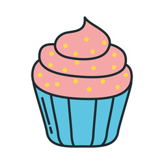 pink cupcake icon