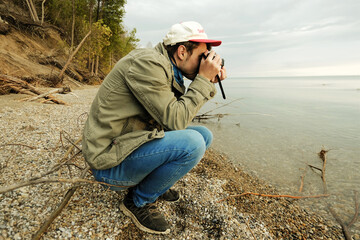 Photographer on the beach