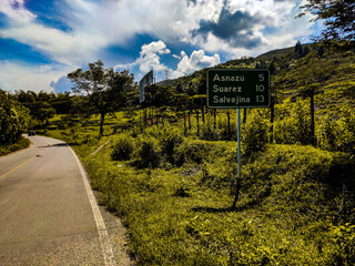 road in the mountains (cauca)
