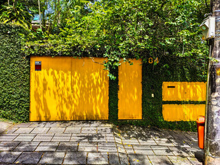 entrance to the house