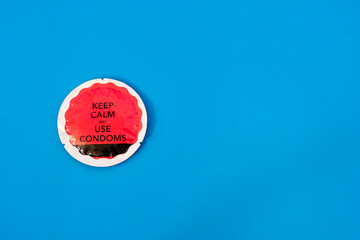 a condom that says 