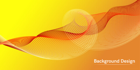 The wave of the many-colored lines. Creative line art. Vector illustration EPS 10. Design elements created using the Blend Tool. Curved smooth tape