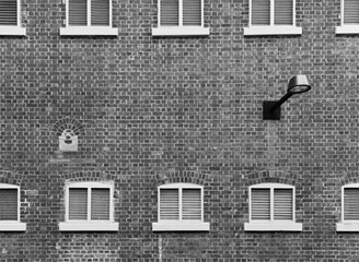 Exterior of old building in Hong Kong