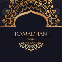 Illustration vector graphic Luxury ornament Ramadan Kareem. The Islamic holy month of Ramadhan. Perfect for concept of presentation, banner, cover and promotion celebration