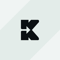 Letter K logo in a modern style for Business