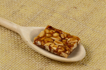 Typical Brazilian sweet consumed during the june party season made with peanuts