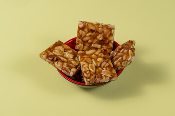 Typical Brazilian sweet consumed during the june party season made with peanuts